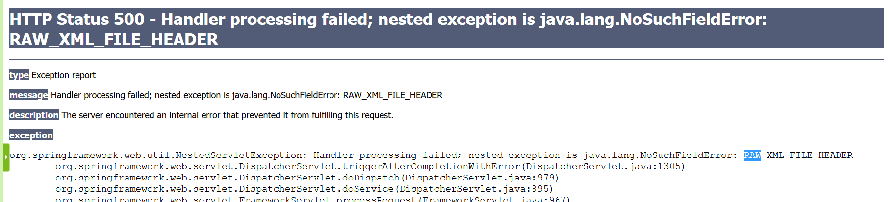 java.lang.NoSuchFieldError: RAW_XML_FILE_HEADER，调用XWPFTemplate动态合并生成一个新的docx文档时报错