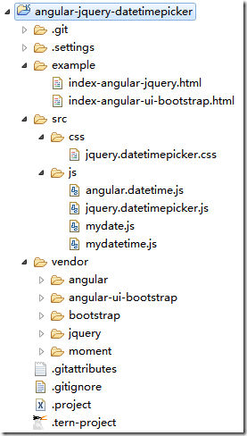 AngularJS datepicker 和 datatimepicker