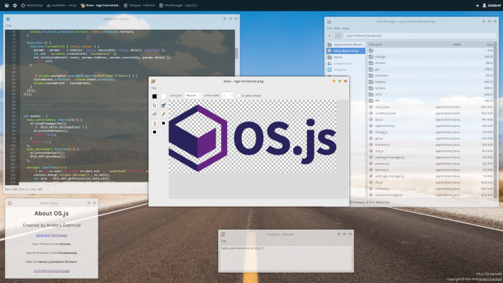 OS.js – 开源的 Web OS 系统，赶快来体验