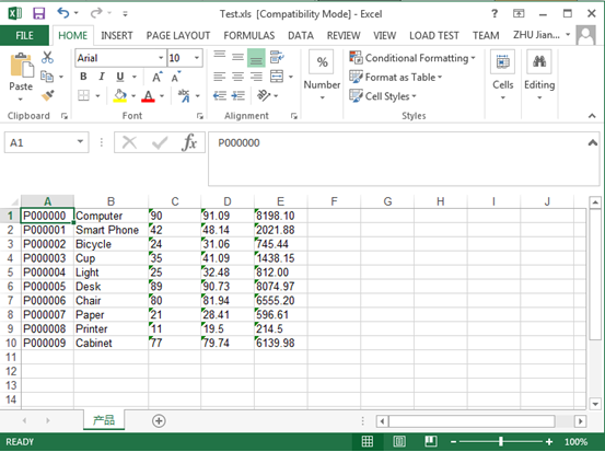 NPOI操作Excel文件