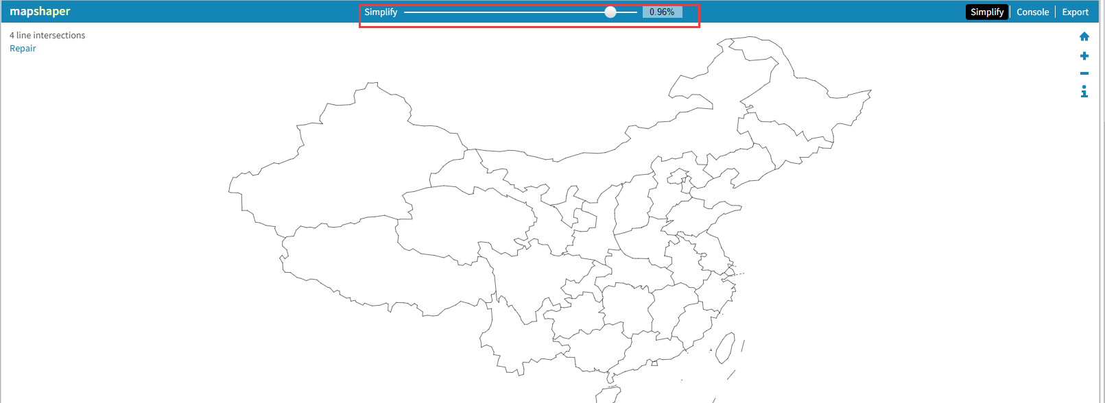 datazen 自定义地图--中国地图