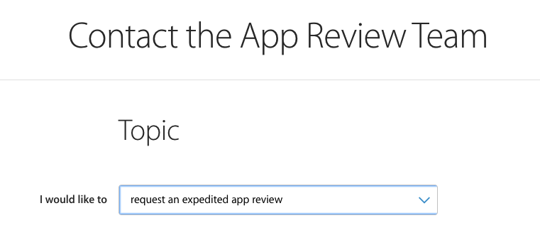 iOS AppStore 申请加急审核