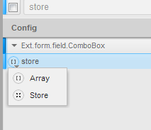 sencha combobox下拉框不用jsonstore,直接使用字符串数组做数据源