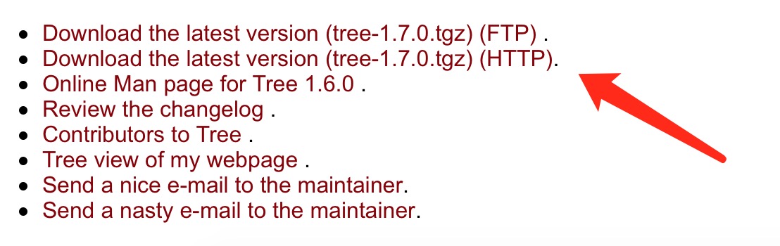 几种tree命令的简单安装方法