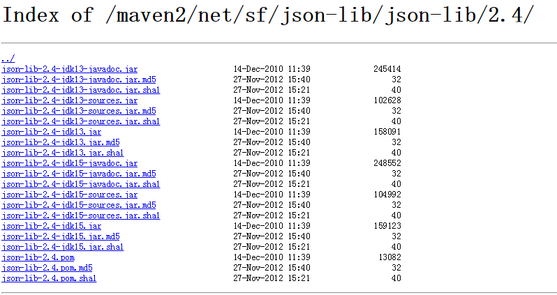 问题：Maven: missing net.sf.json