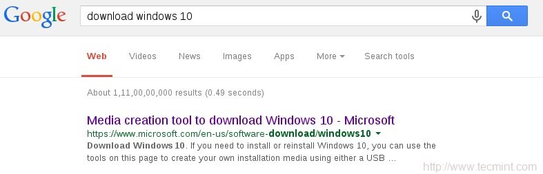 搜索 Windows 10