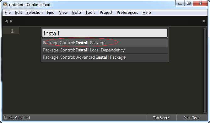 install package