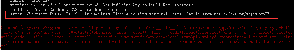 Windows下安装Python扩展模块提示“Unable to find vcvarsall.bat”的问题