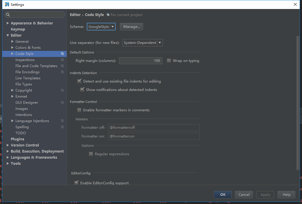 Idea google code style 