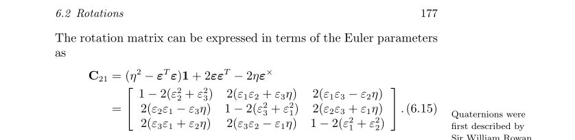 四元数运动学笔记（2）旋转向量，旋转矩阵和四元数的关系第8张