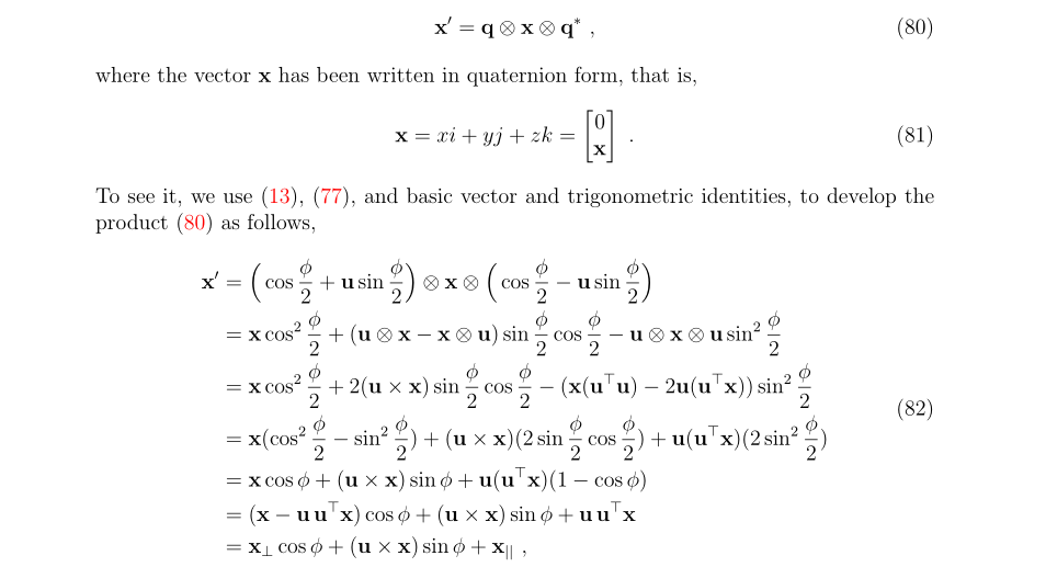 四元数运动学笔记（2）旋转向量，旋转矩阵和四元数的关系第11张