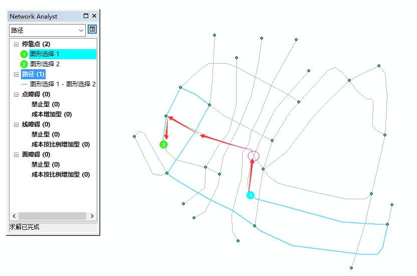 ArcGIS 网络分析[1.2] 利用1.1的线shp创建网络数据集/并简单试验最佳路径第14张