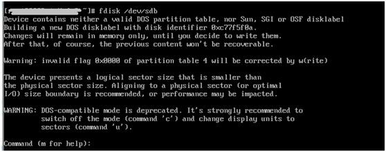 linux 新添加的硬盘格式化并挂载到目录下 - 第3张  | 第五维