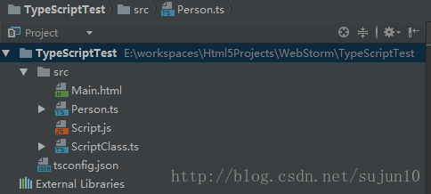 webstorm typescript