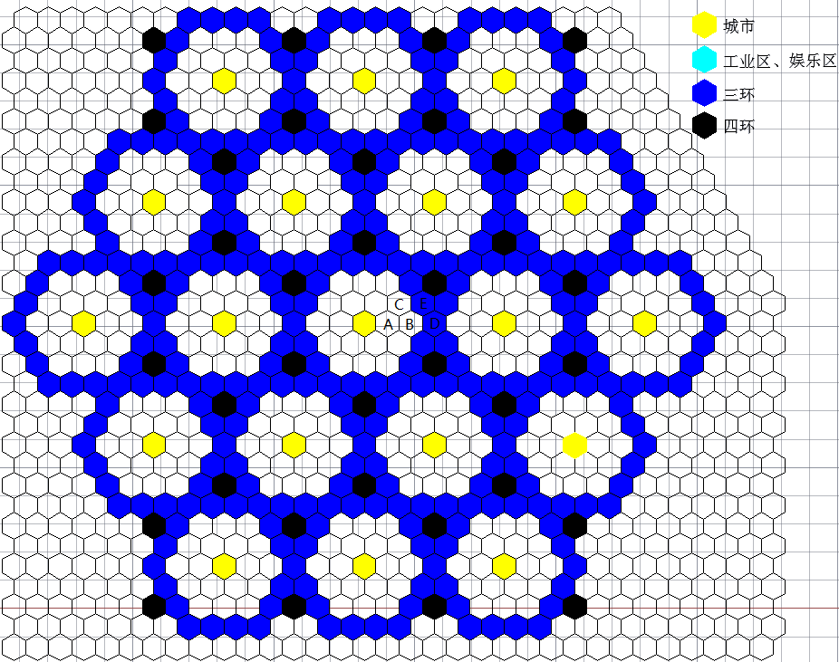 [文明6] 最大化利用工厂等影响6格建筑的六边形网格规划（2016-10-27增加五、六节，19城+133锤方案，37城+259锤方案）第5张