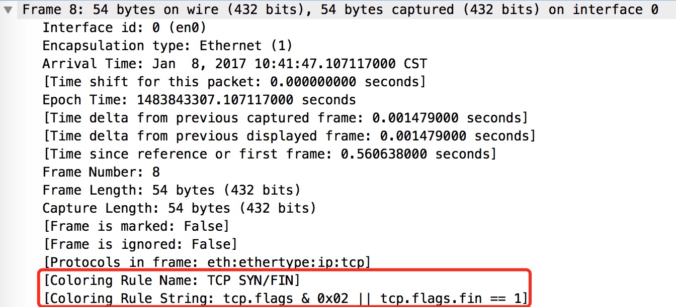 Wireshark抓包详解数据包、着色规则和提示第10张