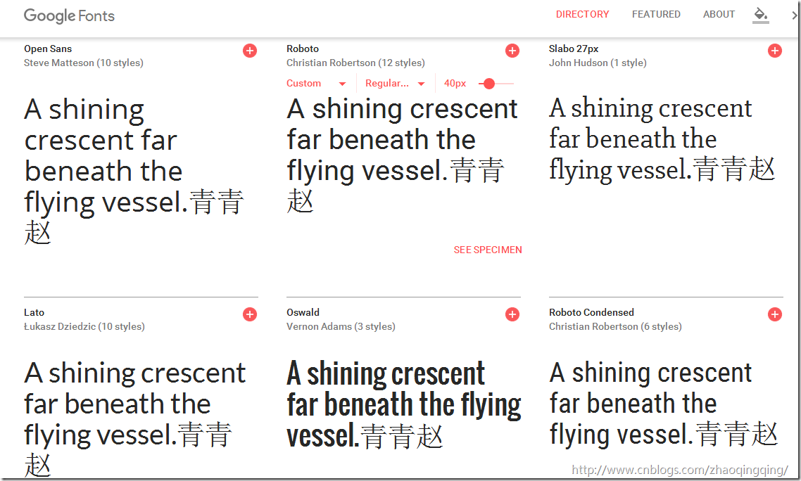 google fonts