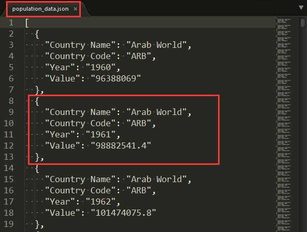 7.2 源码 json数据population_data.json部分信息