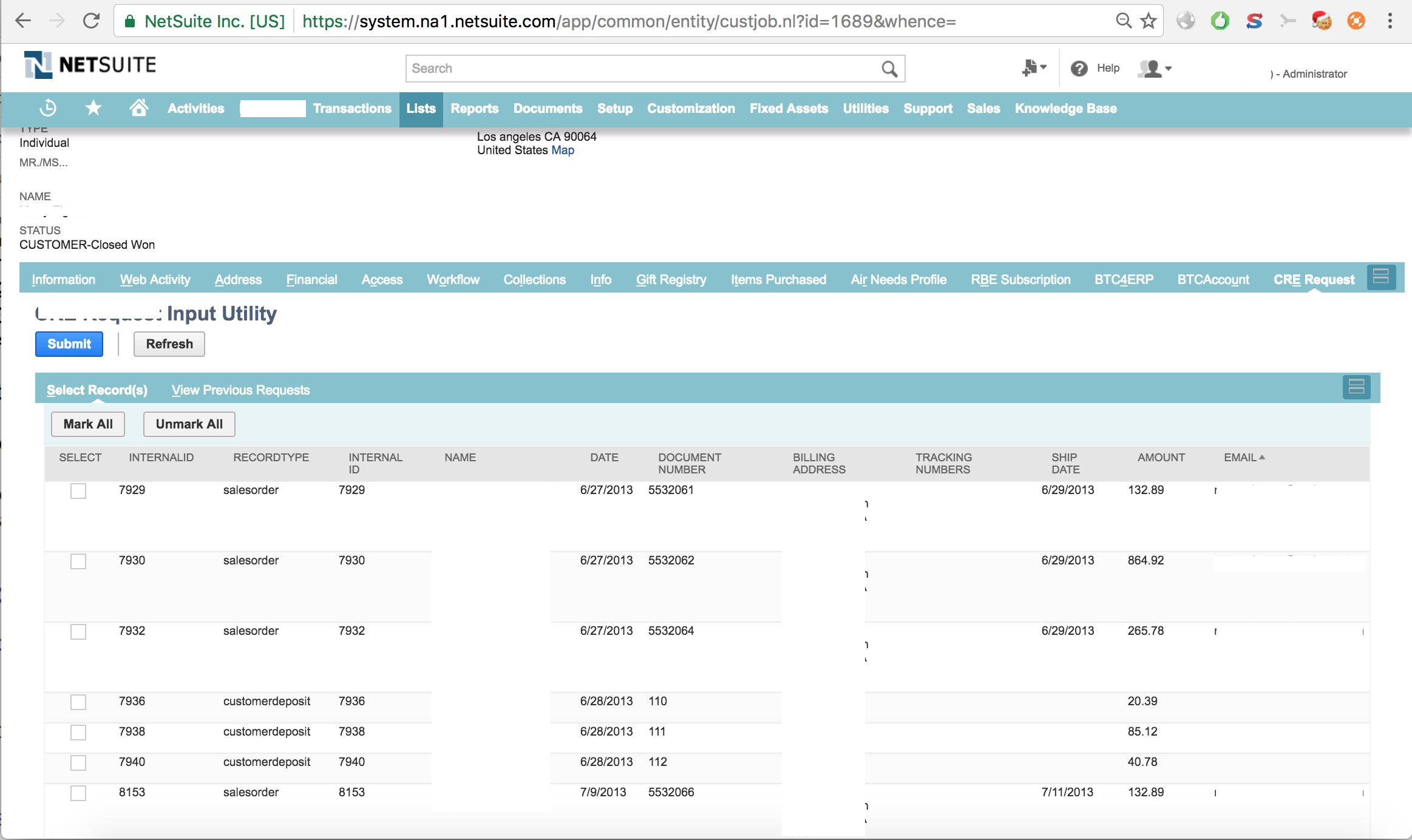 Embedded SuiteLet to NetSuite Customer UI/page 嵌入客户页面, 直接获取父(主)记录