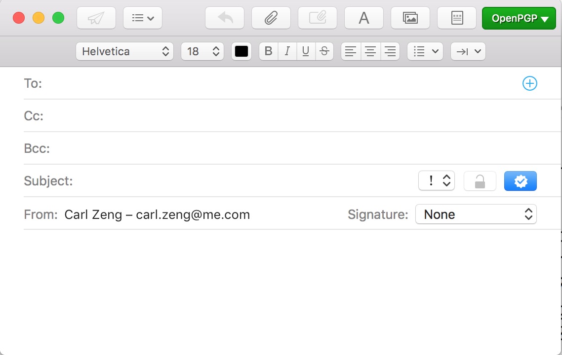 Mac Mail with GPG plugin