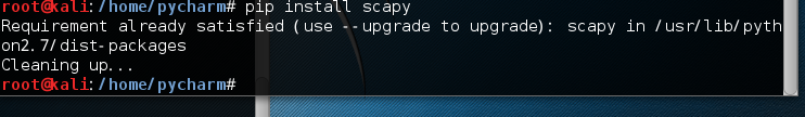 pip install scapy