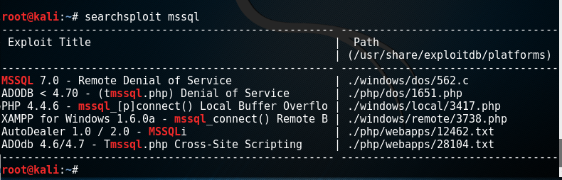 Searchsploit kali linux как пользоваться