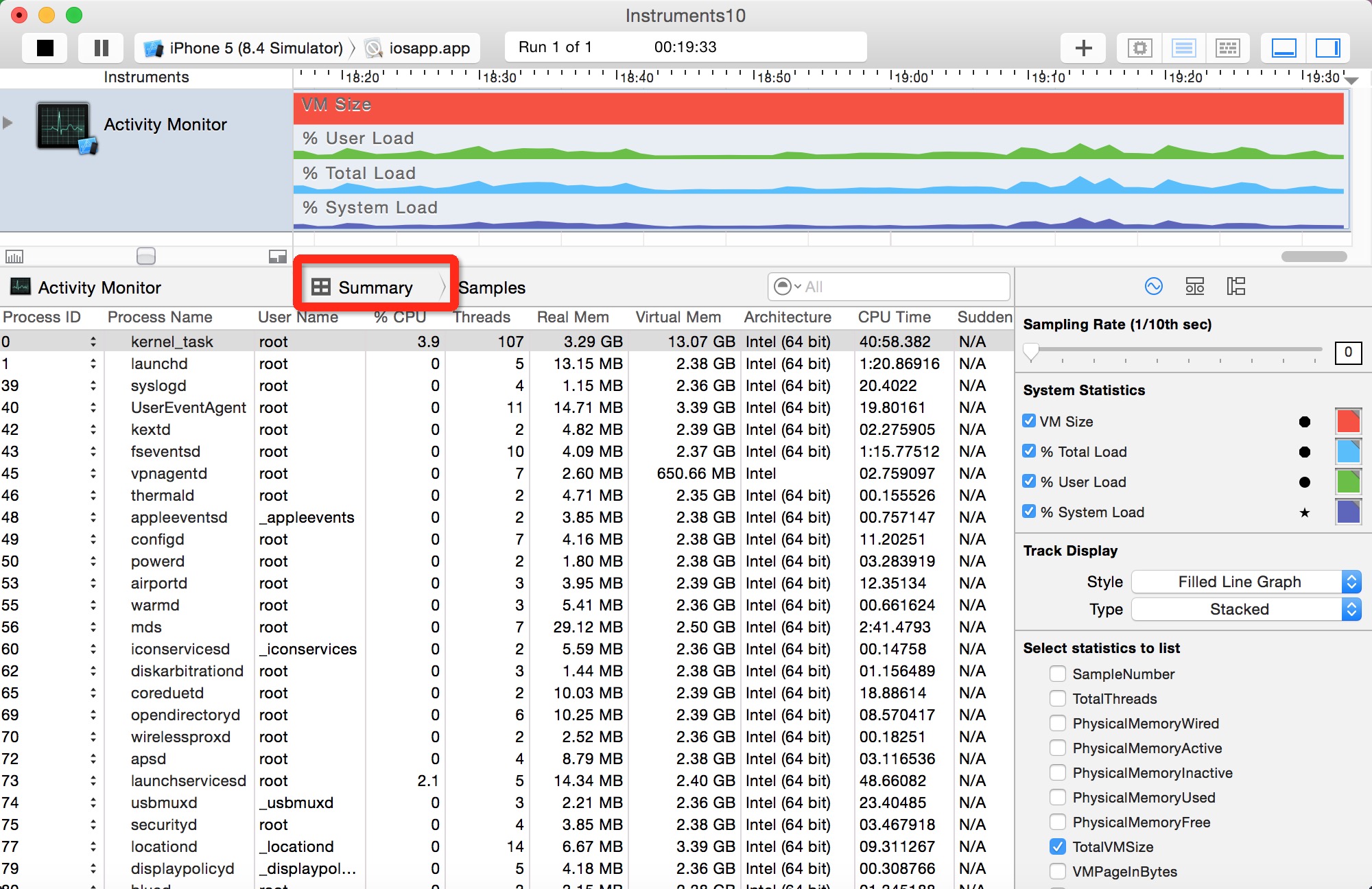 Instruments_Activity Monitor使用入门第4张