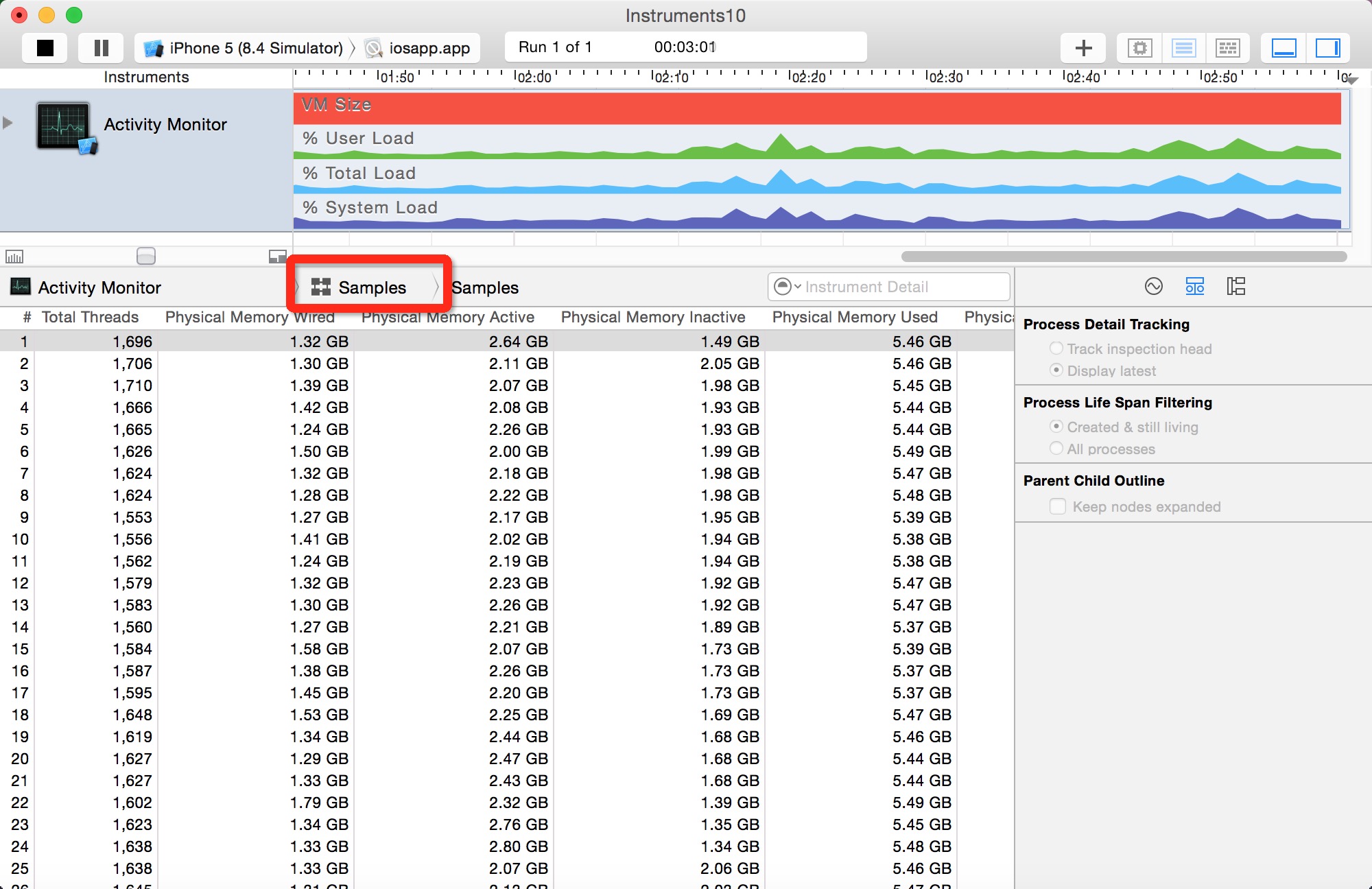 Instruments_Activity Monitor使用入门第6张