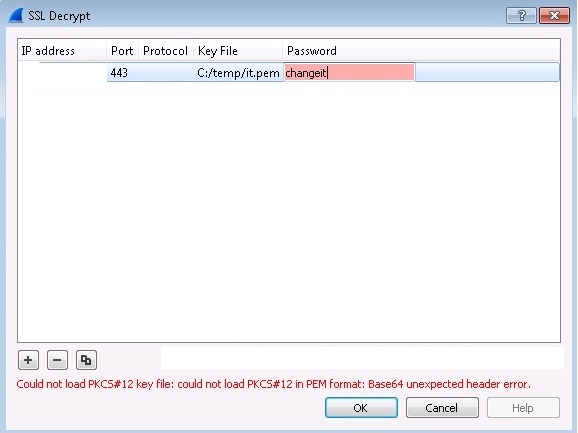 openssl convert pfx to pem wireshark