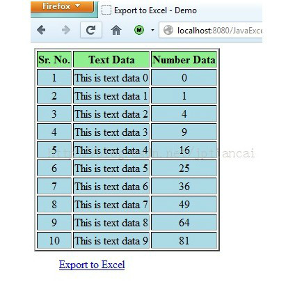 如何将jsp页面的table报表转换到excel报表导出第2张