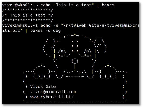 Linux/Unix 桌面趣事：文字模式下的 ASCII 艺术与注释绘画第1张