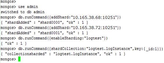 mongodb集群+分片部署(二)