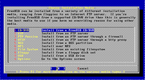 FreeBSD 8.0安装