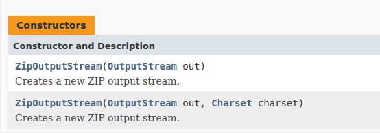 java 17 zipoutputstream