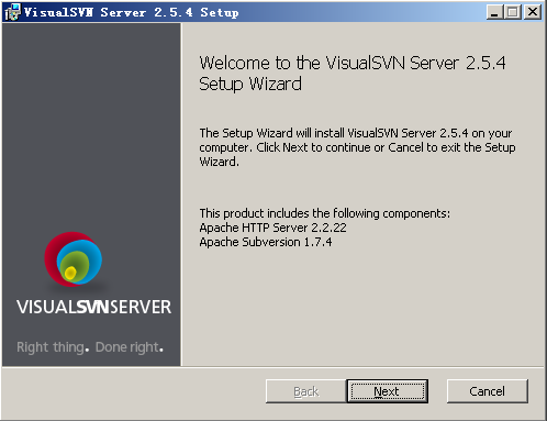 VIsualSVN server 安装及旧仓库导入第7张