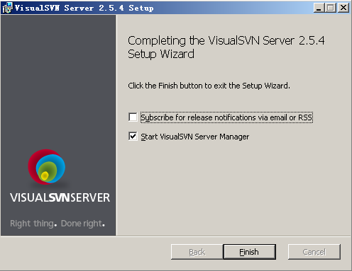 VIsualSVN server 安装及旧仓库导入第13张