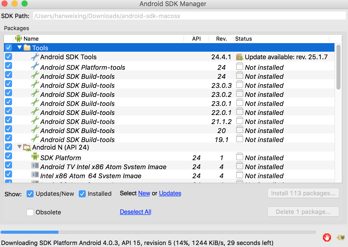 android sdk for mac intellij mac