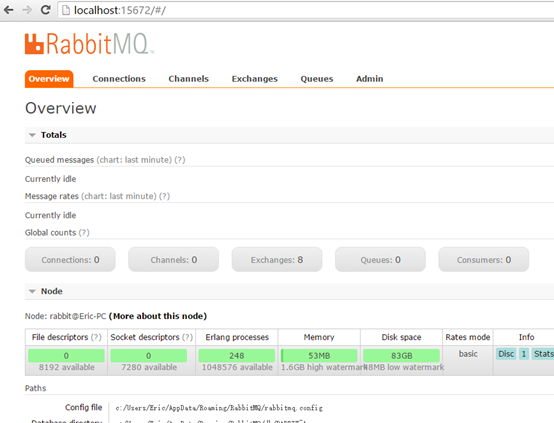 windows下 安装 rabbitMQ 及操作常用命令