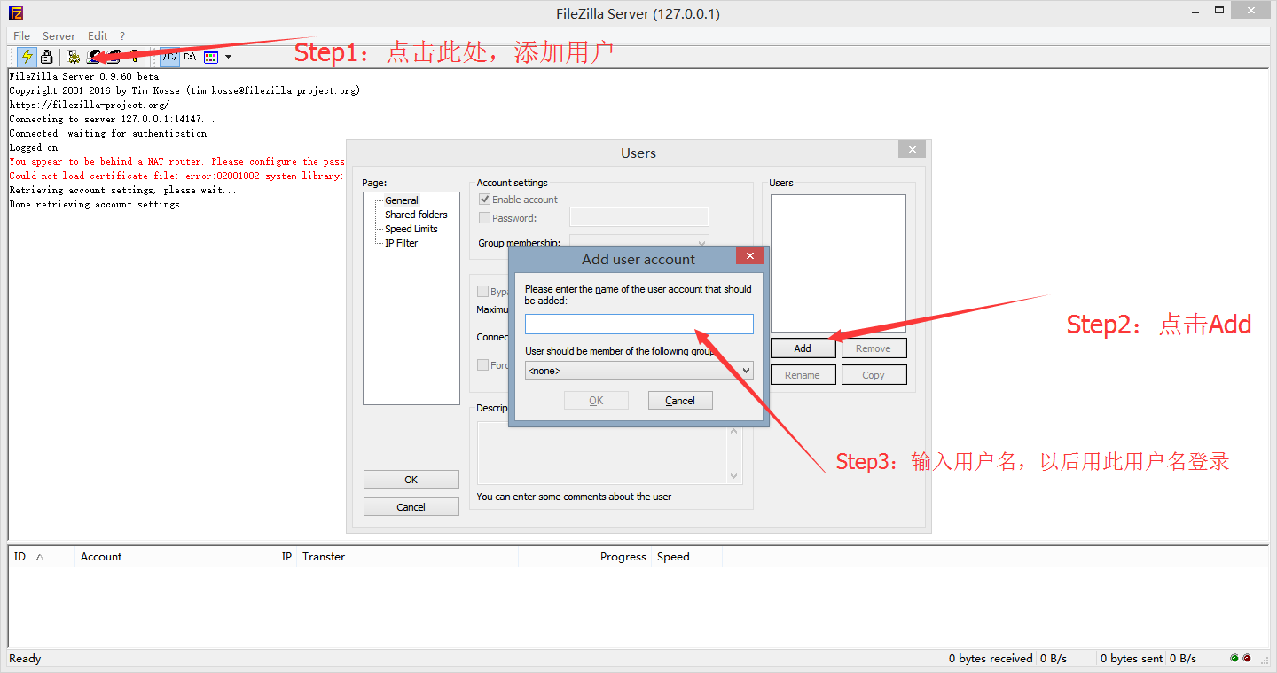 filezilla ftp server