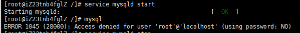 关于Linux下面msyql安装后并未设置初始密码，但是登录报错“Access denied for user 'root'@'localhost' (using password: NO)”的解决方案第1张