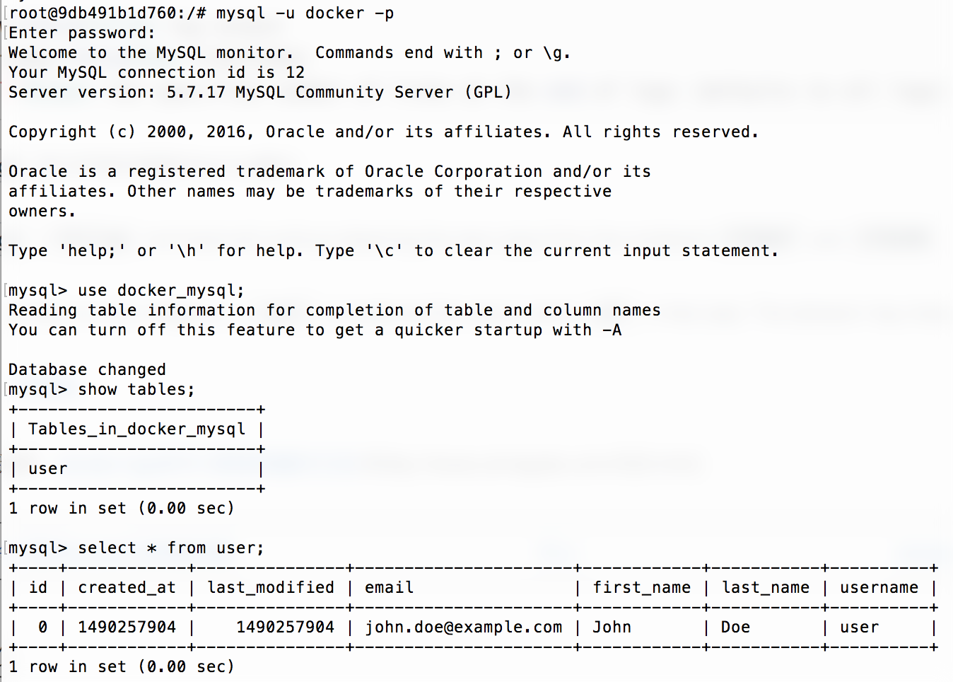 mysql