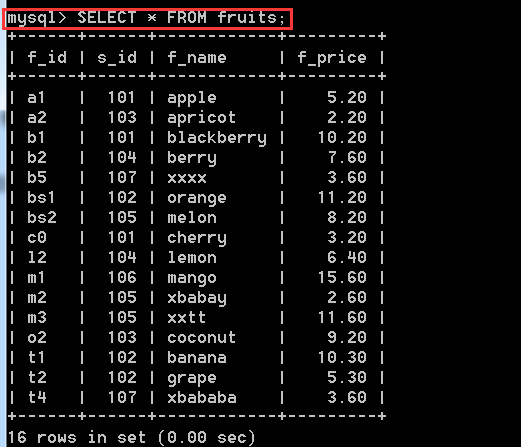 MySQL(三) 数据库表的查询操作【重要】第1张