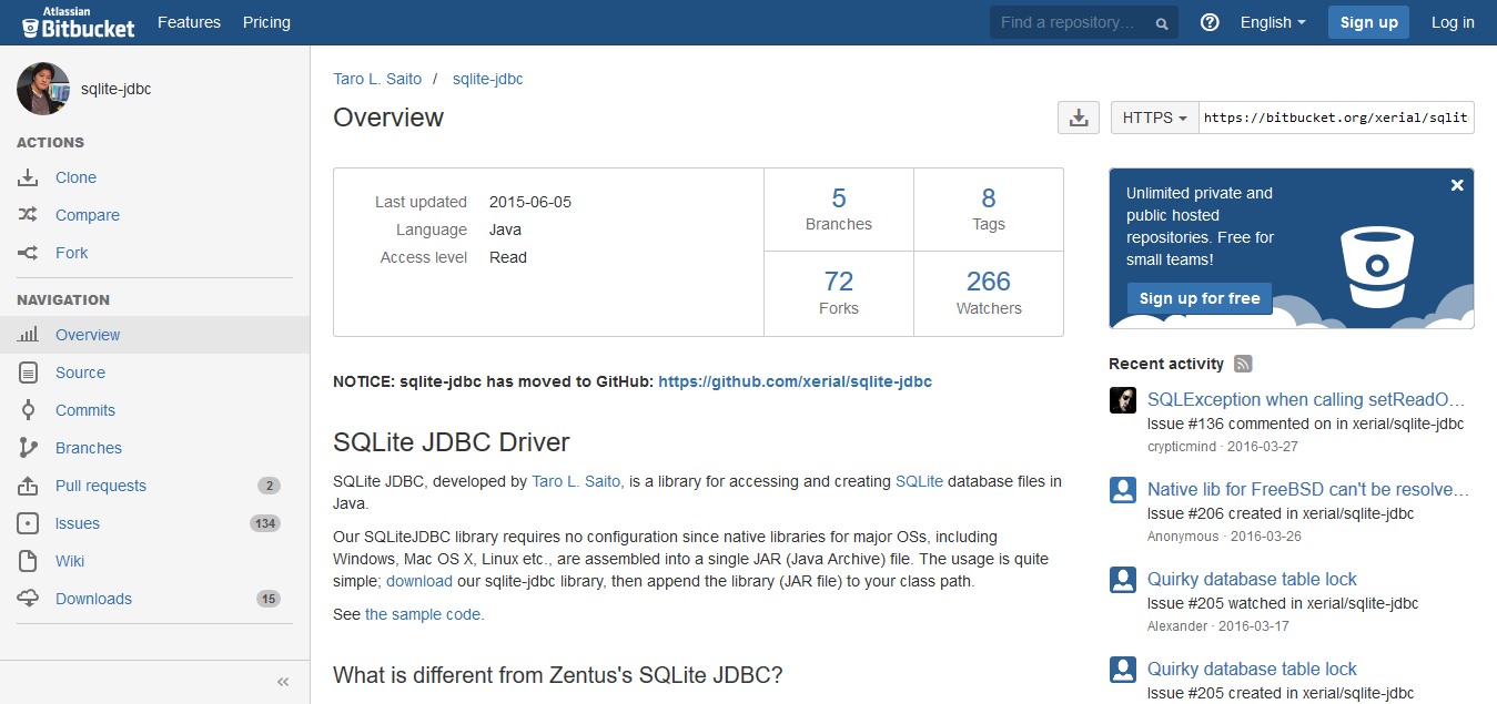 sqlite maven