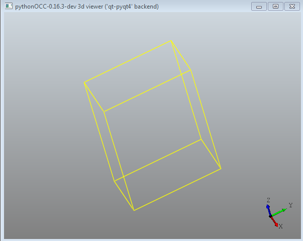 PythonOCC 3D图形库学习—创建立方体模型