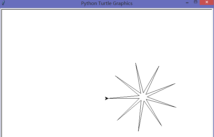 用python画一束满天星图片