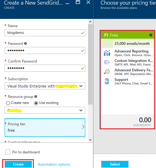 Azure : 通过 SendGrid 发送邮件