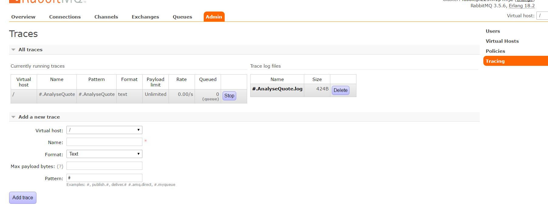 rabbitmq trace 日志的使用以及其疑惑之处第1张