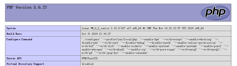 centOS7 安装nginx+php+mysql